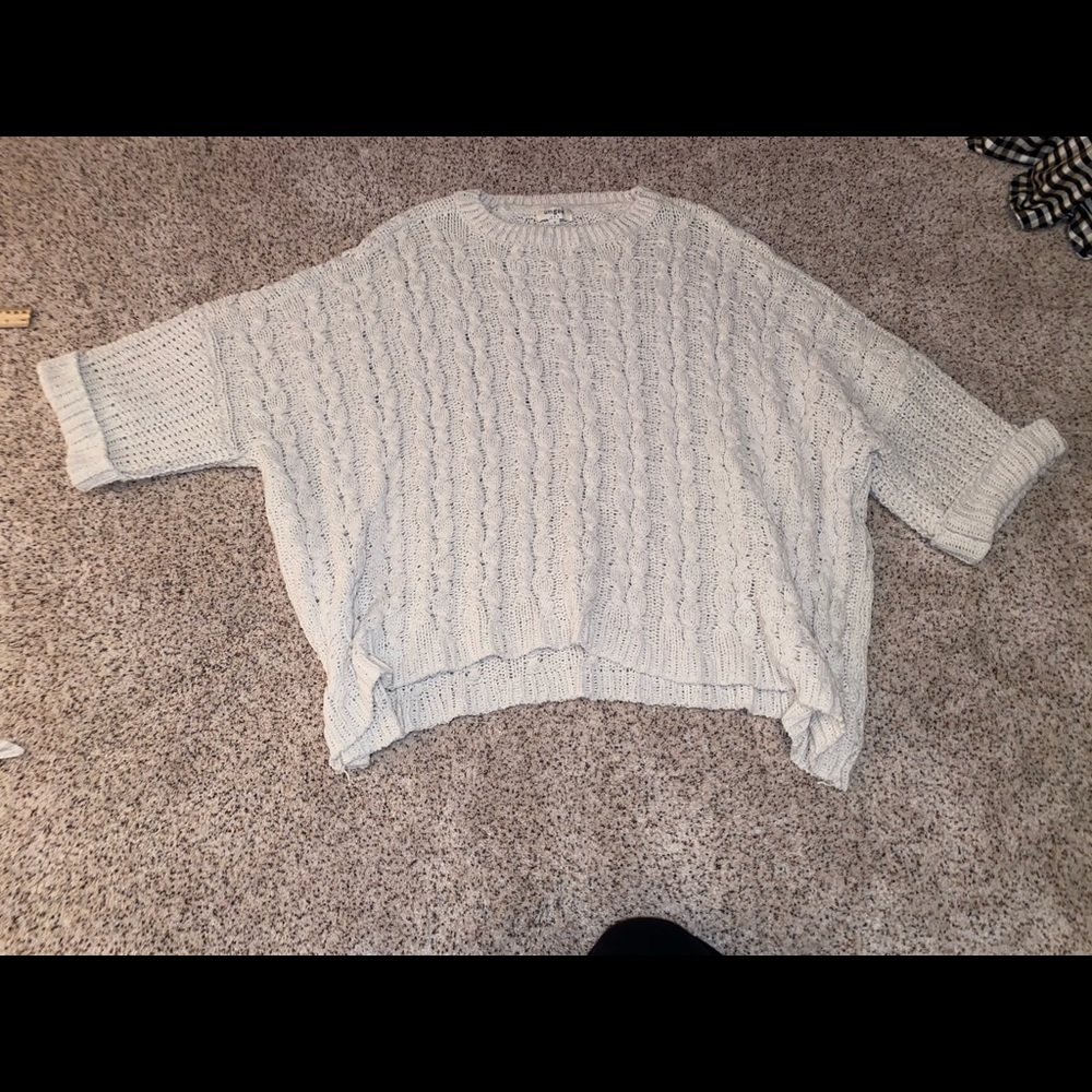 Oversized Cream Knit Sweater